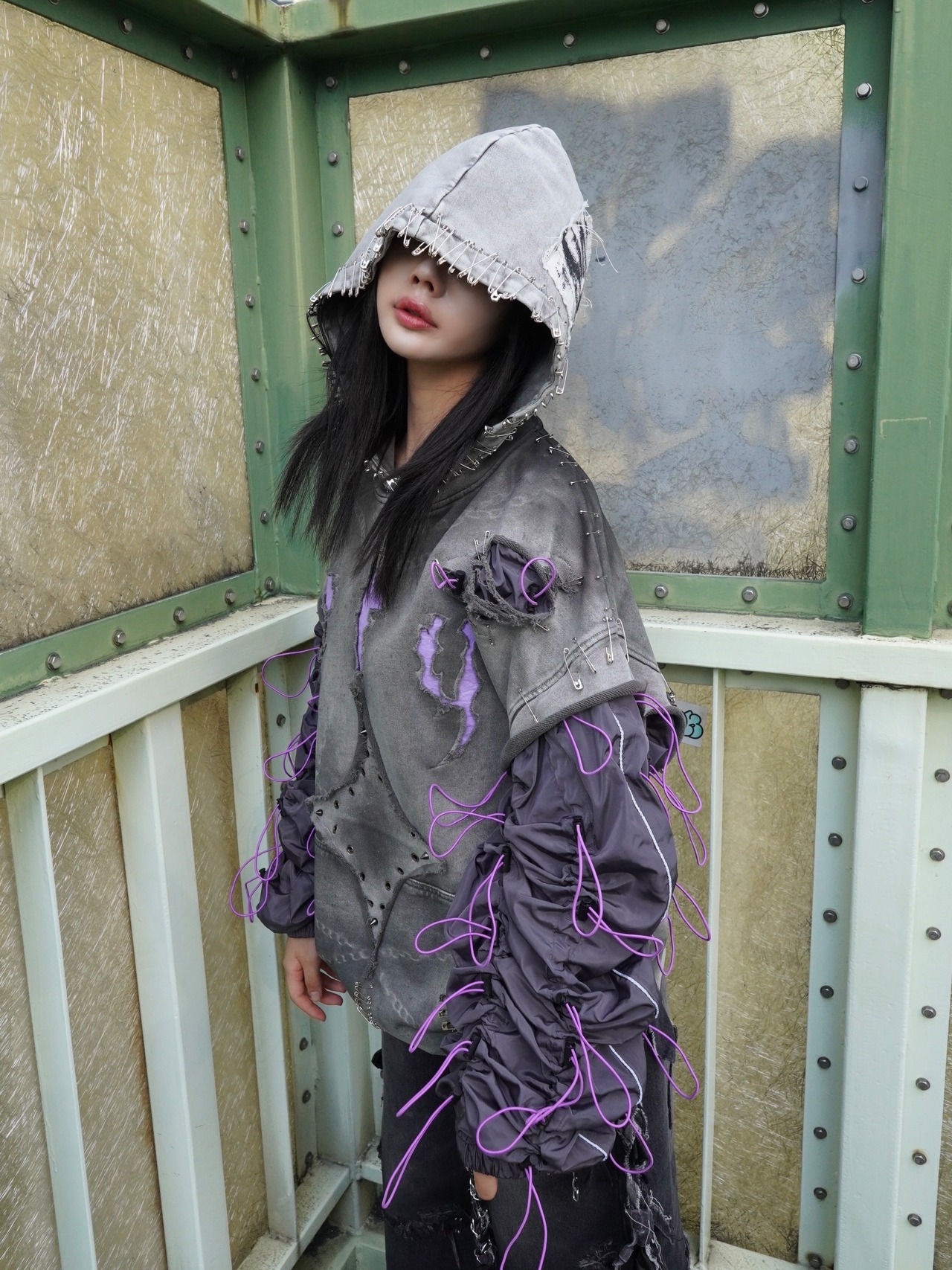 【RUPTIVEY】remake gopchang design hoodie"藤針"