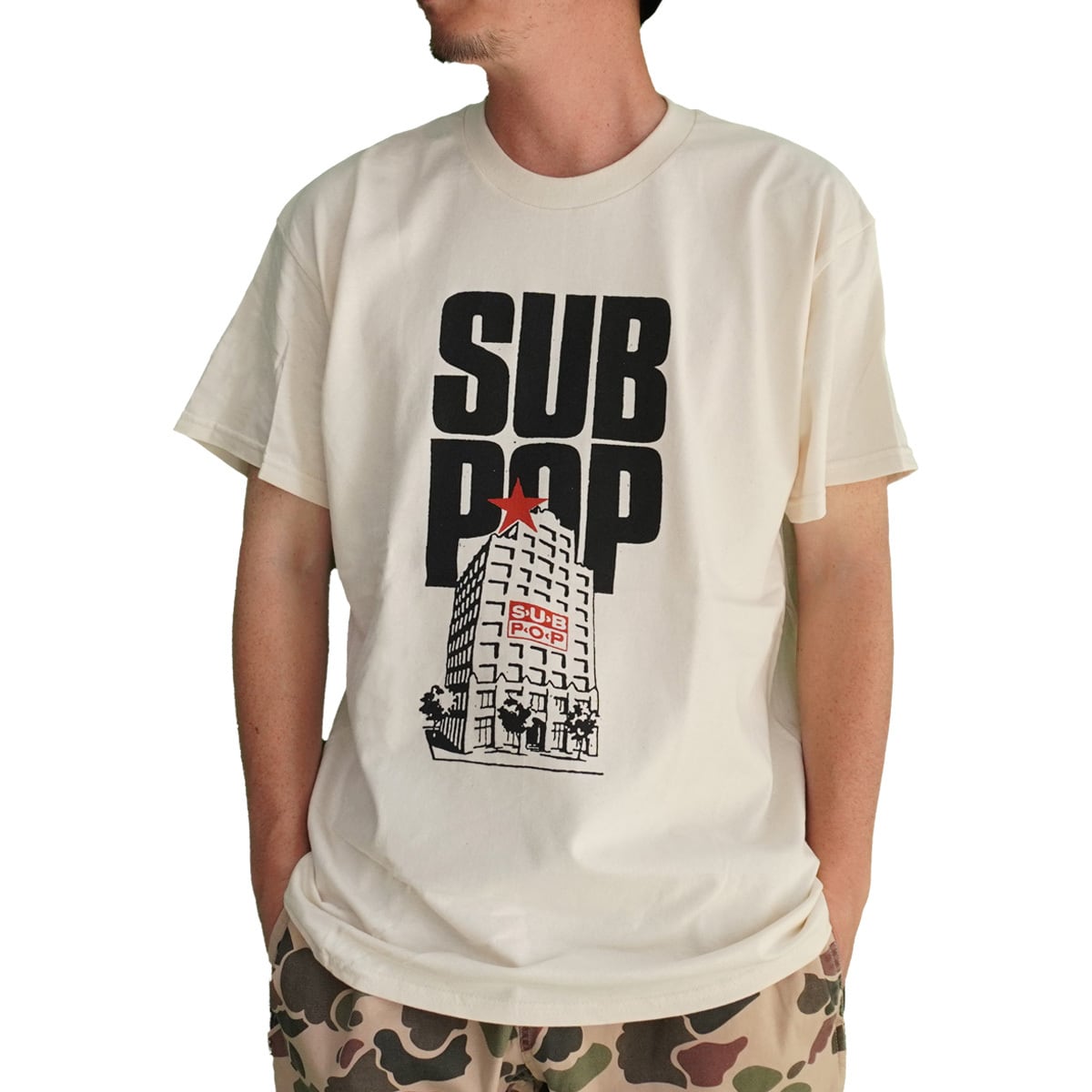 SUB POP POND Tシャツ サブ ポップ ロック バンド ROCK SUB POP サブポップ 公式 Tシャツ INDIE SELL OUT 半袖 プリントT