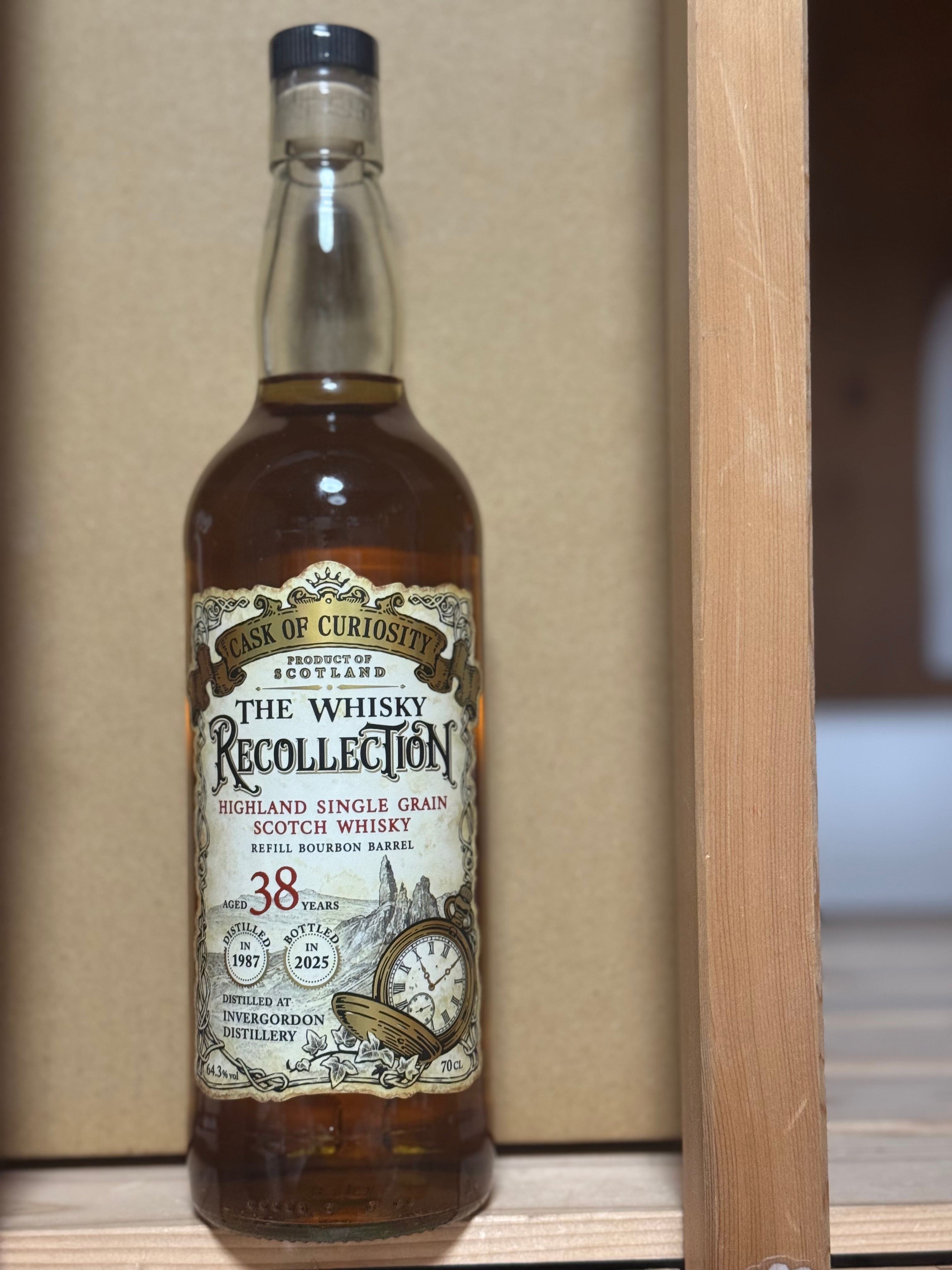 秩父令和商会PB - CoC ] Invergordon 38YO Refill Bourbon Barrel 1987