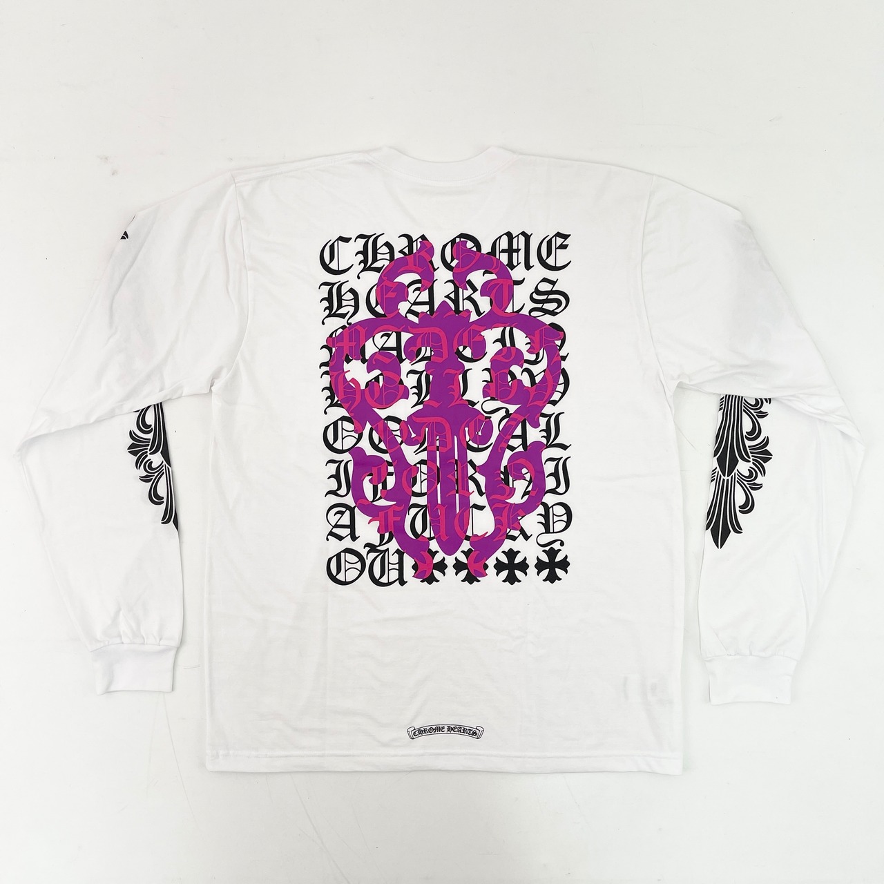 新品未使用】クロムハーツ ダガーアイチャート ロンt 白 XL | L.S.B
