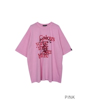 COOLAベアーエンブロイダリールーズTシャツ (PINK) CQ-48032