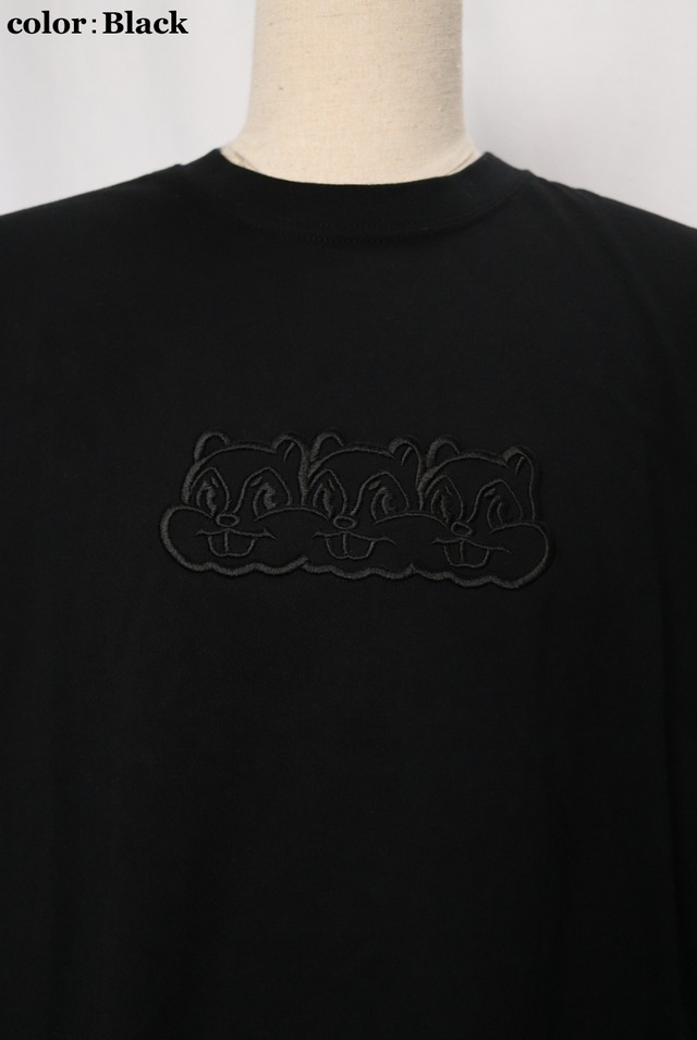 Triple Squirrel Long sleeve T-shirt（トリプル スクワロル ロング スリーブ ティーシャツ)【Gray】
