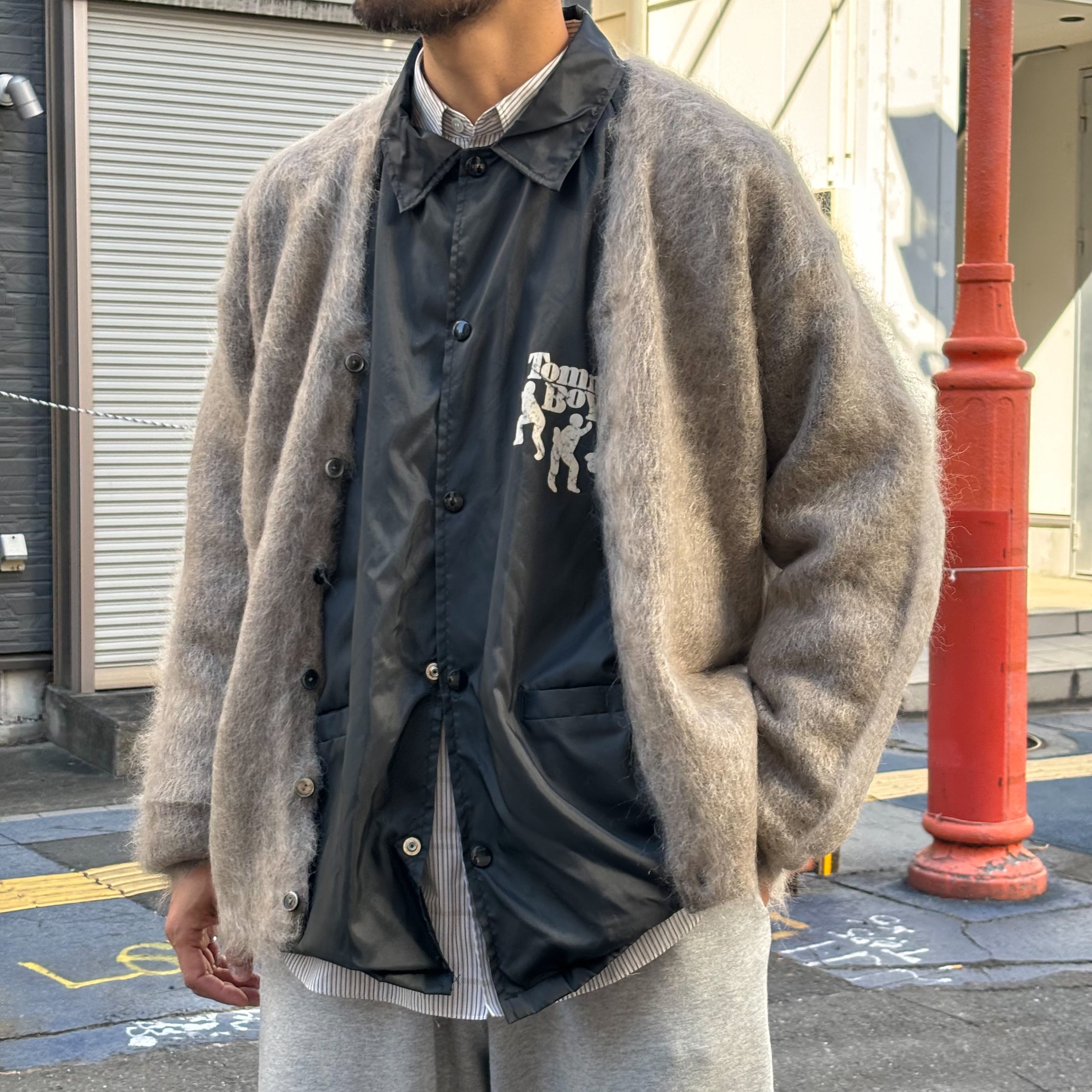 A.R.P.®︎ Premium Classic Mohair Cardigan W/Pocket Grayge A.R.P.®︎ Premium Classic Mohair Cardigan W/Pocket Grayge