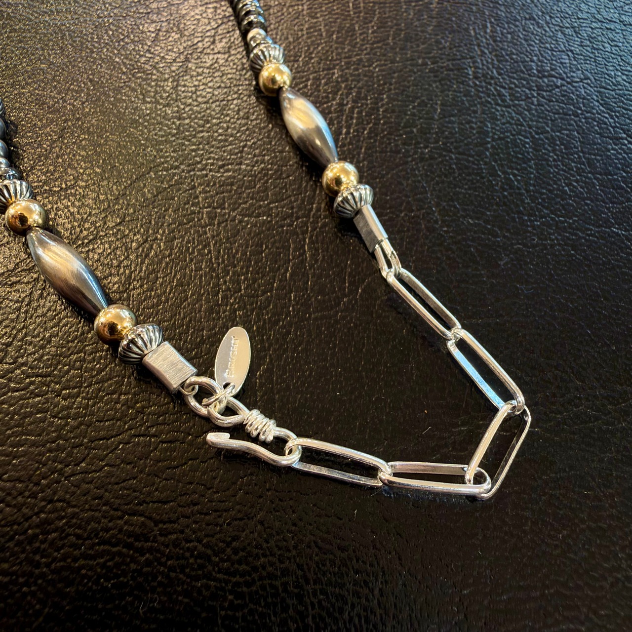 ブライト（Bright）ネックレス（Wave Hematite) クリソコラ 45〜50cm - 4