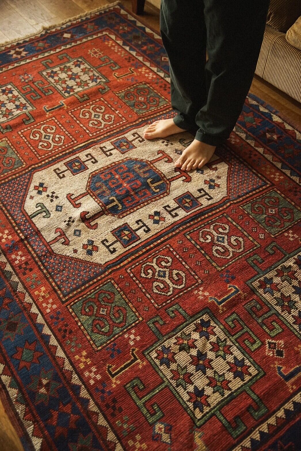 931 -Antique Caucasian rug