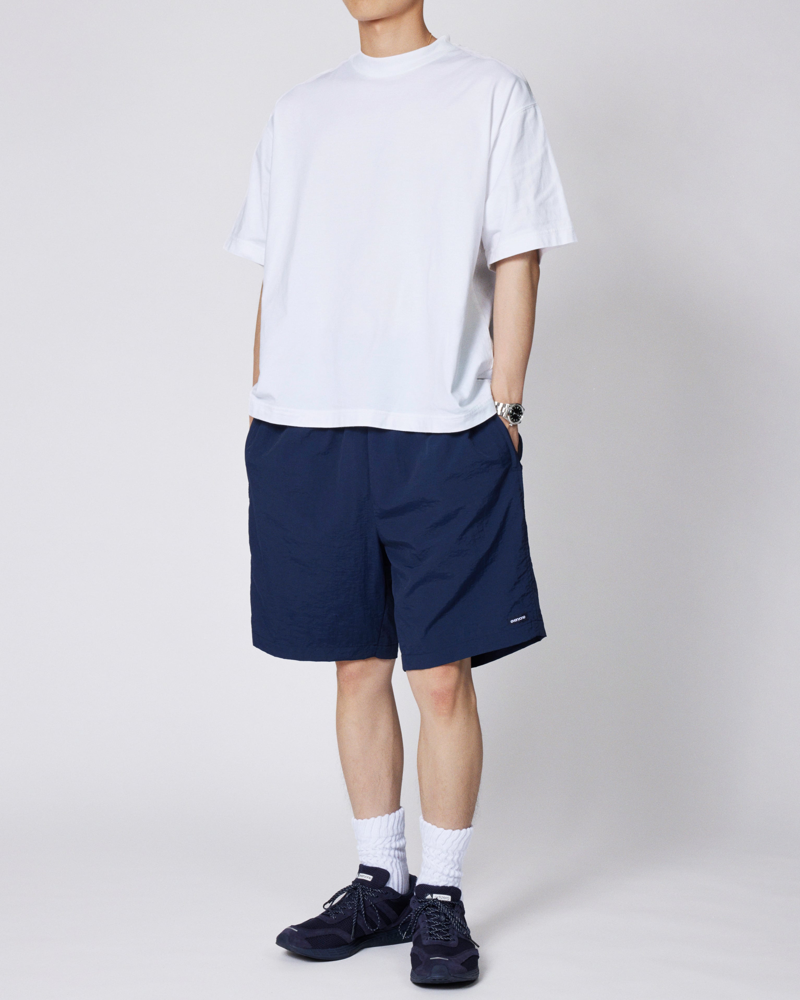 everyone nylon easy shorts (NAVY) | everyone