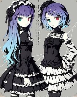 K5082 VOCALOID ボーカロイド ANTI-THE∞HOLiC 鏡音リン 衣装＋