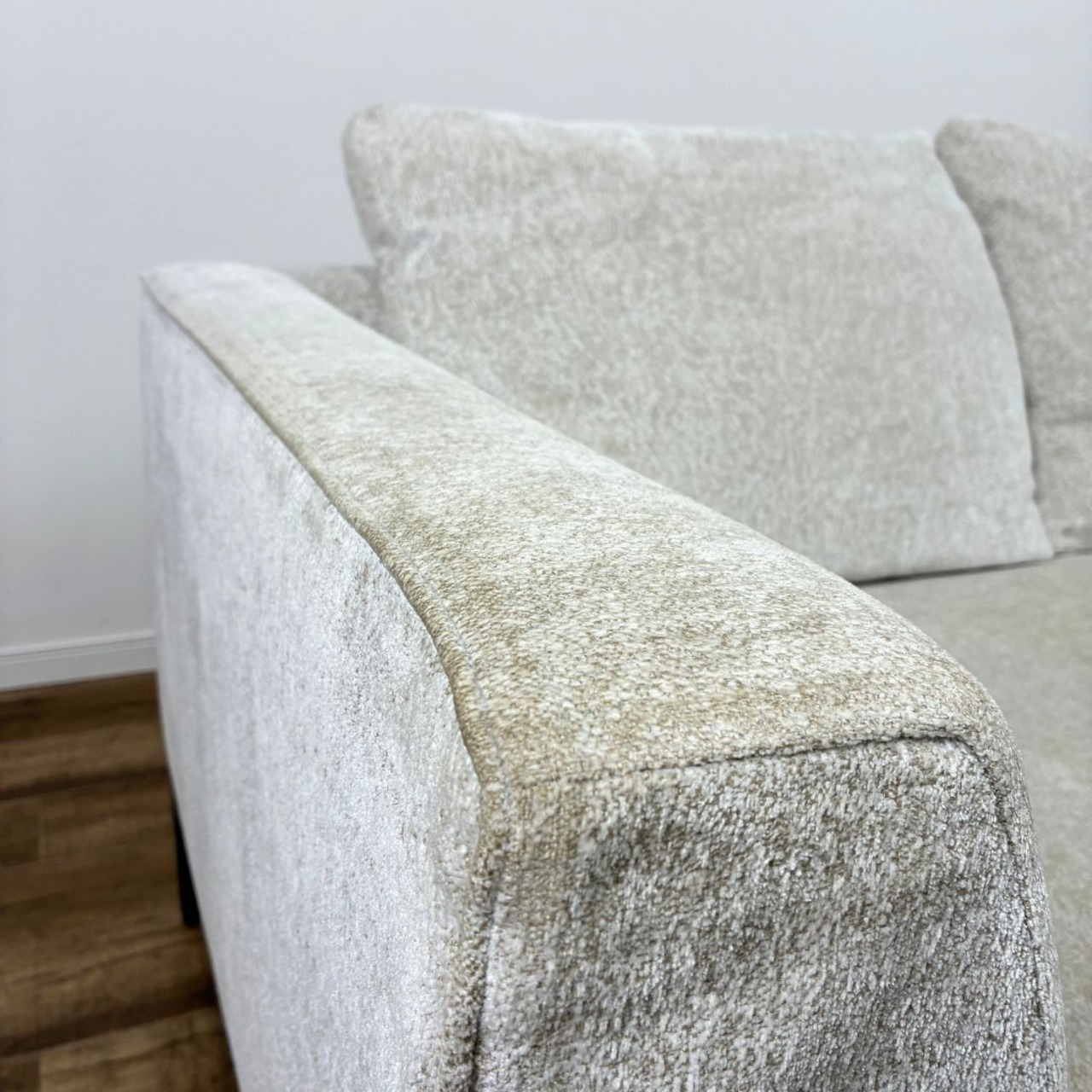 Cassina ixc. GRAB home 2人掛けソファ オットマンセット 右ひじ掛けアーム デザイナーズ家具 モダン ファブリック ベージュ系【中古】【350サイズ】