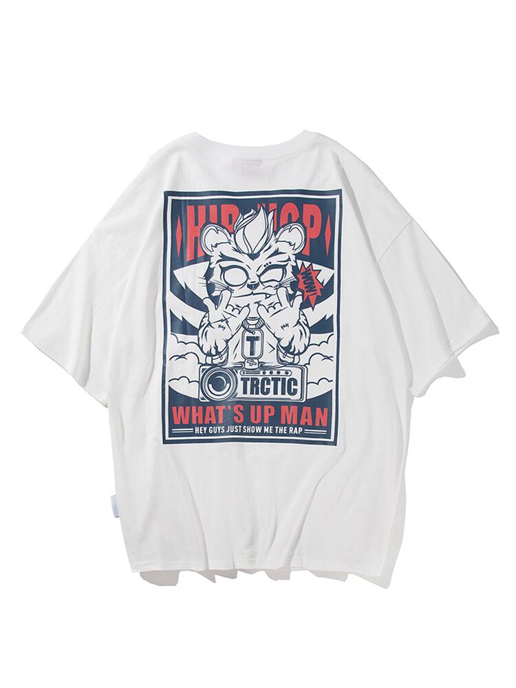 全2色 Tシャツ カットソー プリント カジュアル シンプル