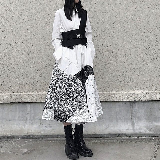 One shoulder design belt C0196