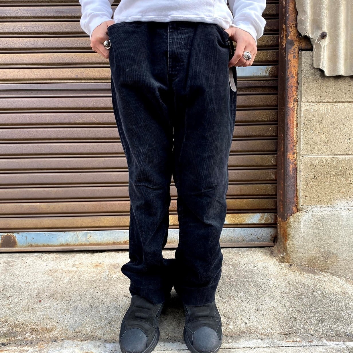 80年代 リーバイス 519 1558 コーデュロイパンツ メンズW36 古着 Levi's 80S ヴィンテージ ビンテージ ブラック 黒  ストレート 【コーデュロイパンツ】【AL2109】 | cave 古着屋【公式】古着通販サイト