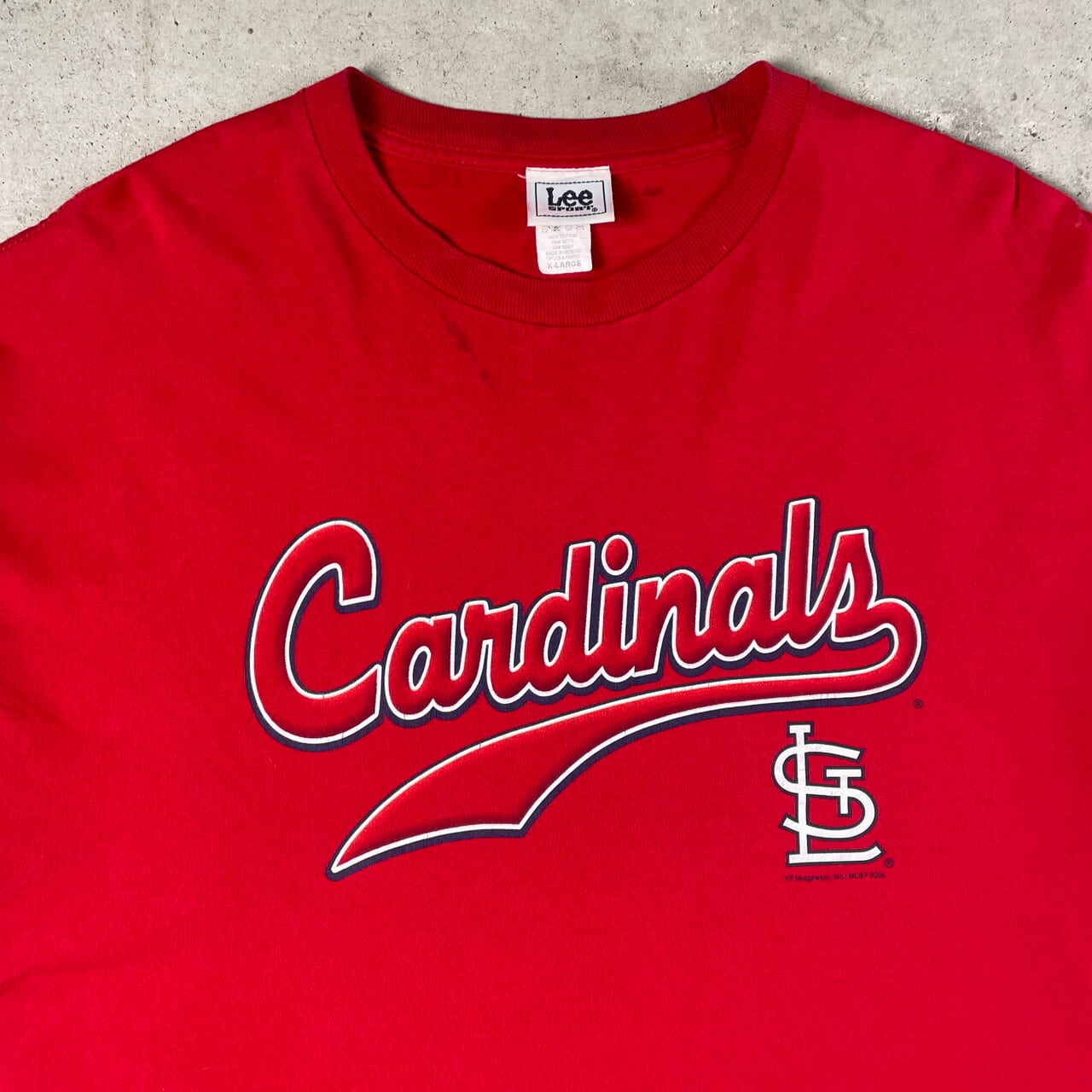00年代 MLB St.Lois Cardinals ロゴプリントTシャツ メンズXL 古着 