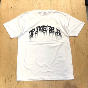 PATRA DRIPLOGO TEE : WHITExBLACK