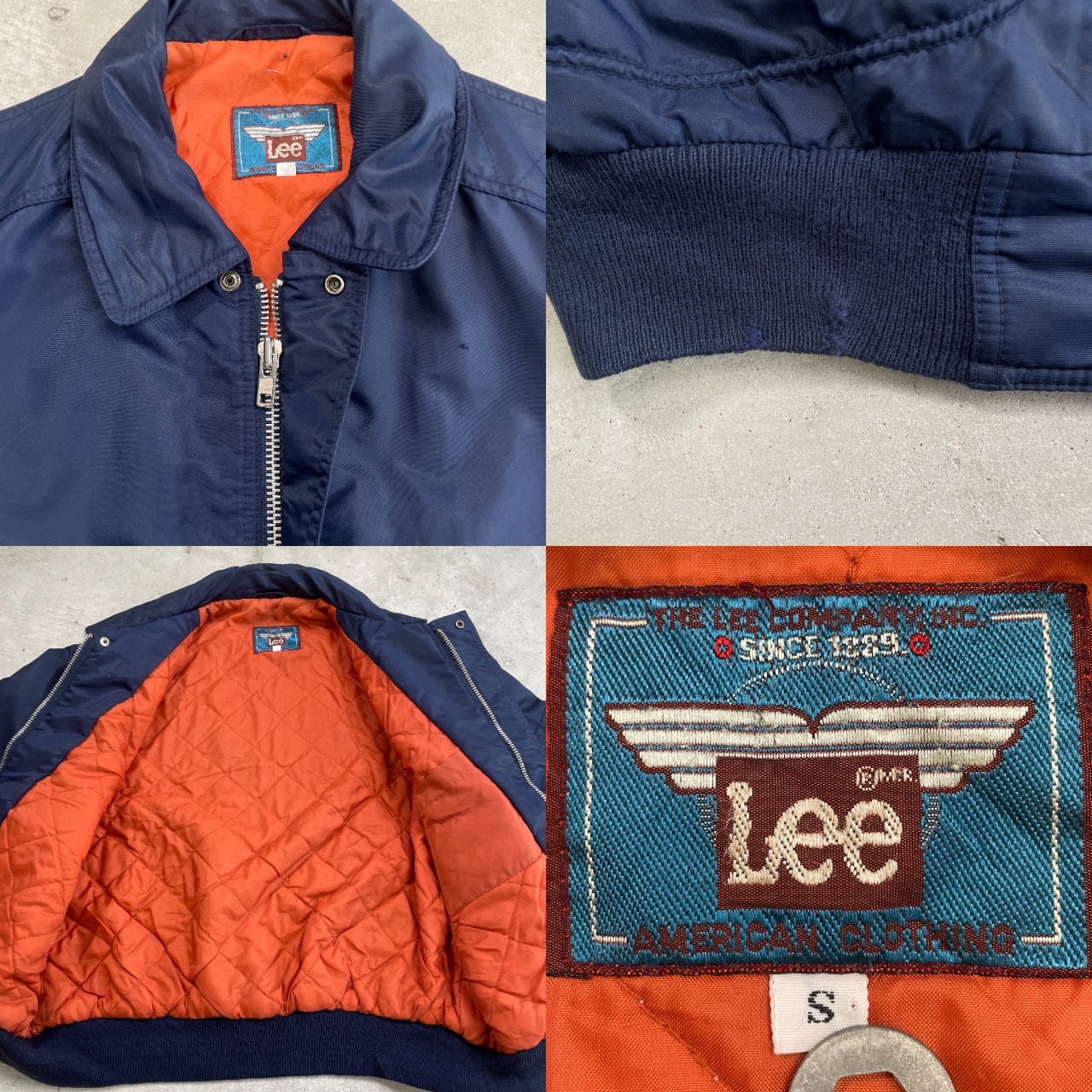 ユーロ Lee リー A-2タイプ ミリタリー フライトジャケット メンズM 