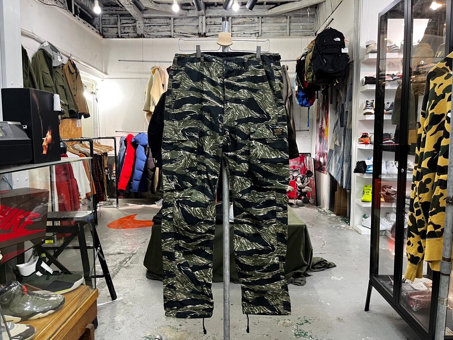 NEIGHBORHOOD MIL-BDU RIP C-PT CAMO CARGO PANT MEDIUM 182AQNH-PTM02 