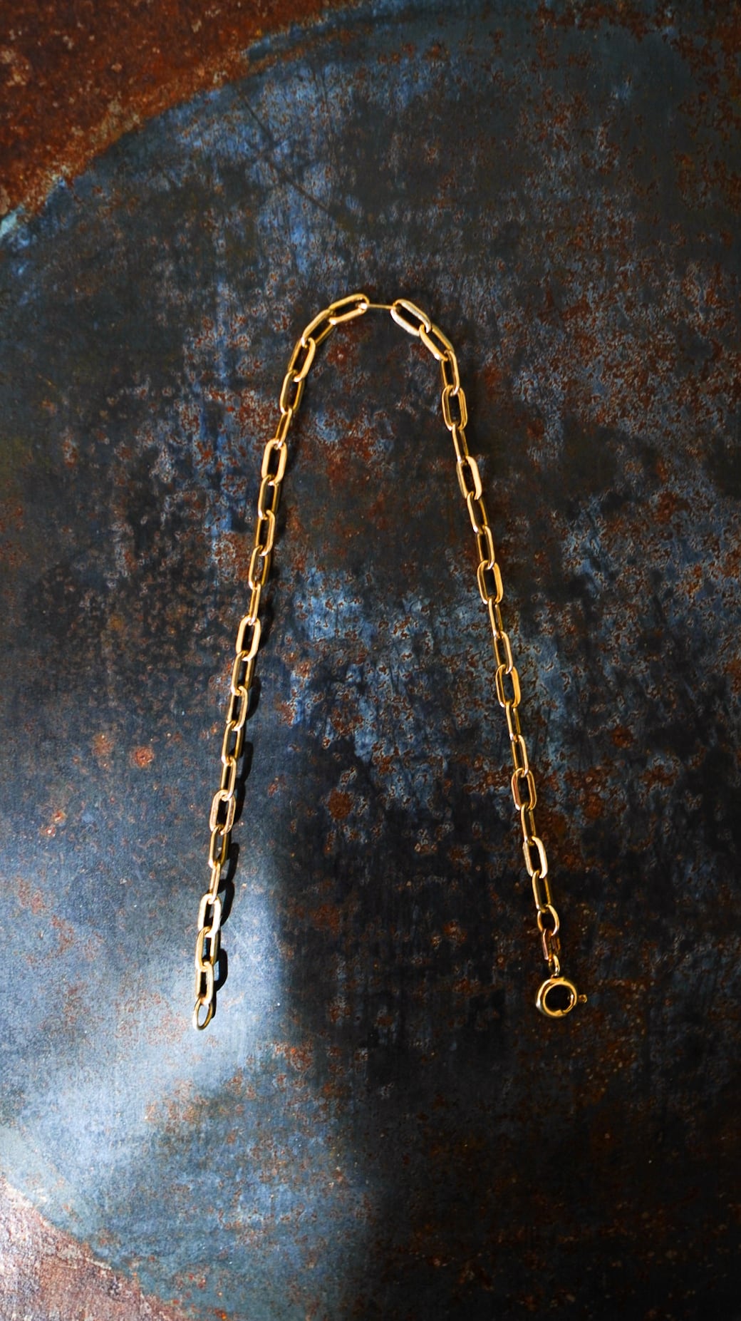VINTAGE】U.K. VINTAGE 9ct イエロー ゴールド オーバル リンク
