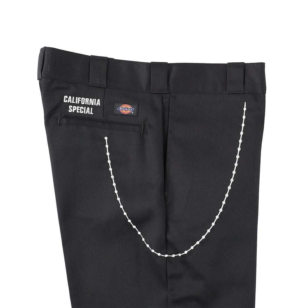 CALIFOLKS Dickies Pants Embroidery Chain カルフォルニアフォルクス×ディッキーズ874 ブラック