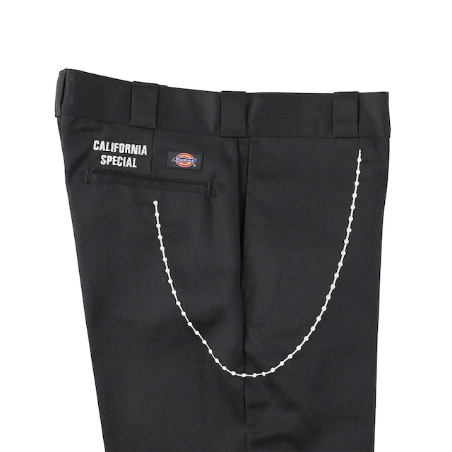 CALIFOLKS Dickies Pants Embroidery Chain カルフォルニアフォルクス×ディッキーズ874 ブラック