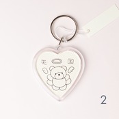 < KIMUKIMU > 原画キーホルダー（ハート）- 2