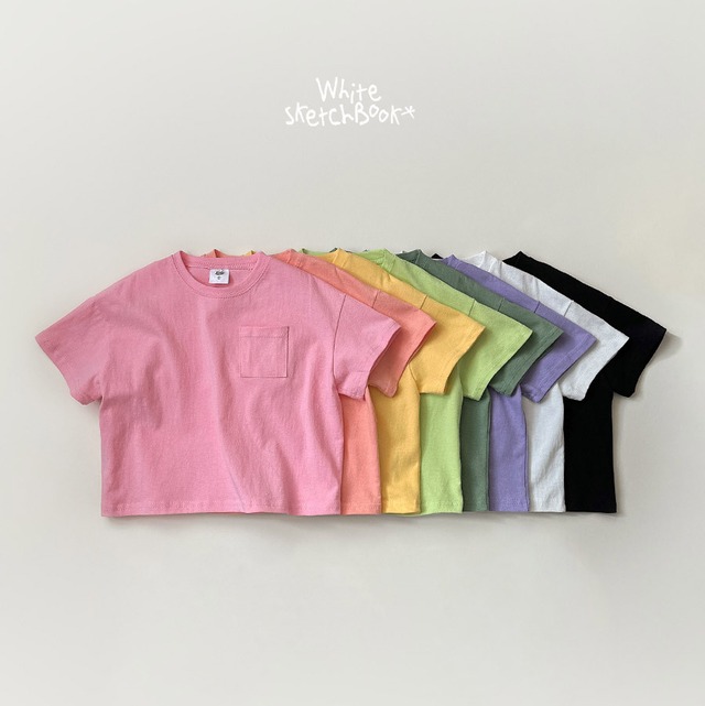 sweet pocket tee【whitesketchbook】※5月中旬〜5月下旬発送予定