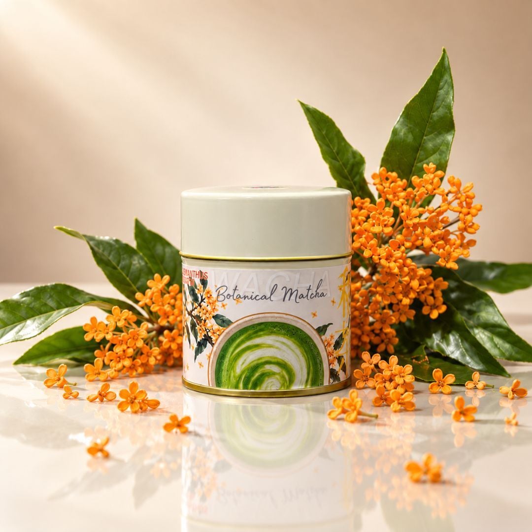WACHA Osmanthus Matcha (Kinmokusei Matcha) | Limited Autumn Botanical Matcha 20g