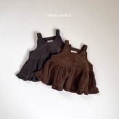 ミミマーケット / mimimarket / コーデュロイノースリーブブラウス / 韓国子供服 / キッズ / 26winter〖取寄〗*S~L*