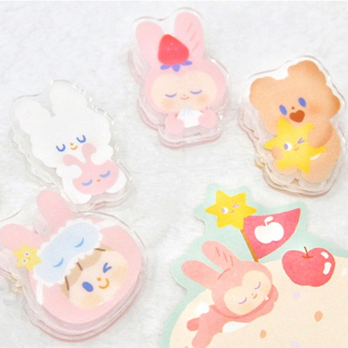 【廃盤】MO111 Molinta モリンタ x mspring Dreamy and Bunny 手帳クリップ 全4種