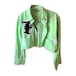 REMAKE CROP SHIRT / GREEN
