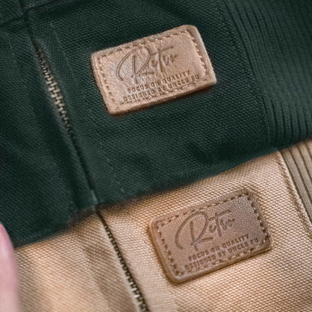Retro Canvas Ribbed Hem Cuffs Jacket / レトロ キャンバス リブ ヘム カフ ジャケット