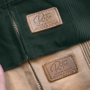 Retro Canvas Ribbed Hem Cuffs Jacket / レトロ キャンバス リブ ヘム カフ ジャケット
