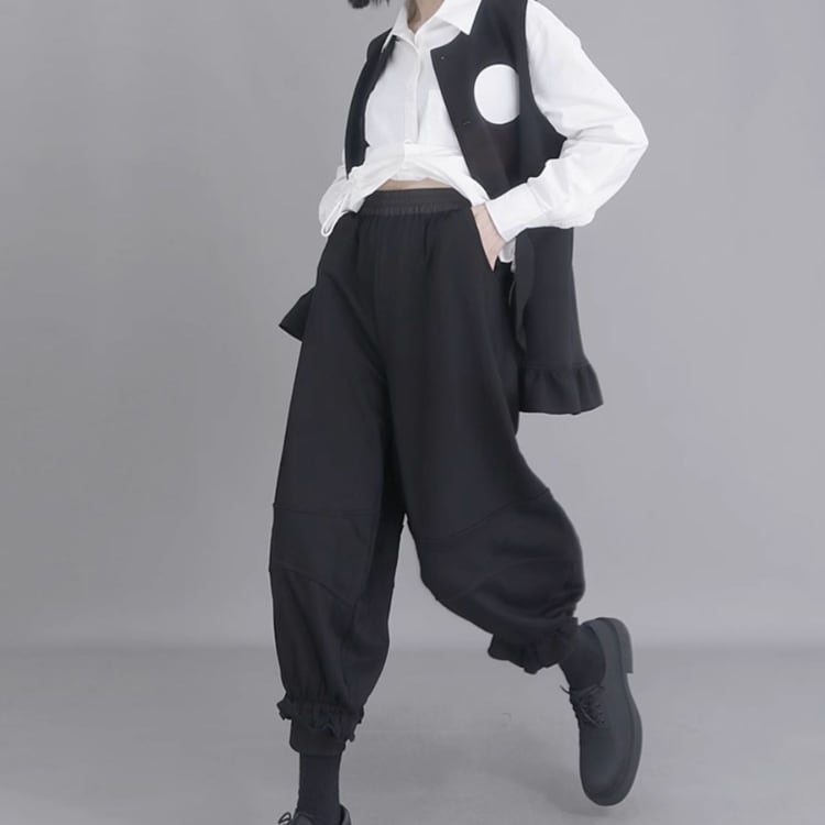 フリルジョガーワイドパンツR30362