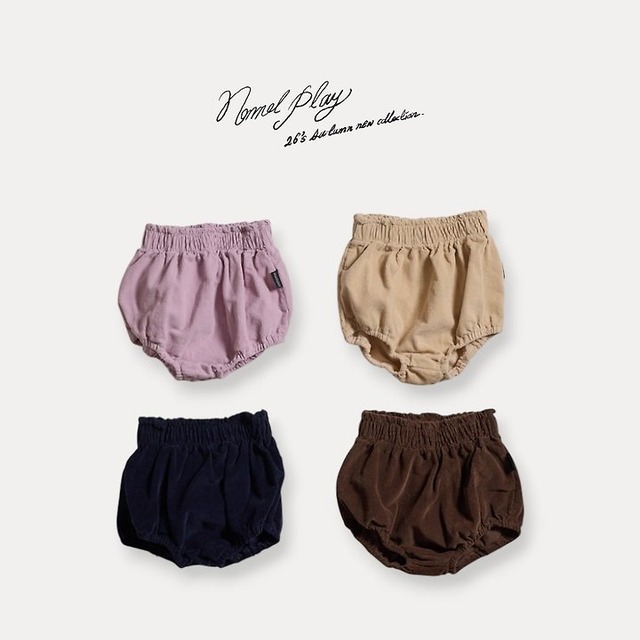 【取寄】normal play｜cookie bloomers｜クッキーブルマ｜6m-18m｜baby｜26 autumn