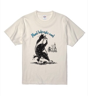 BARBER CAT Tシャツ/ブルー