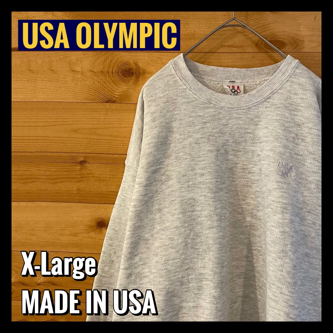 USA OLYMPIC】90s USA製 オリンピック 公式 スウェット トレーナー XL