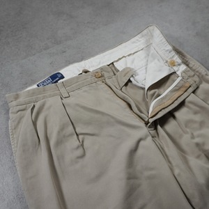 90s Polo by Ralph Lauren POLO CHINO ANDREW beige W34L30 古着