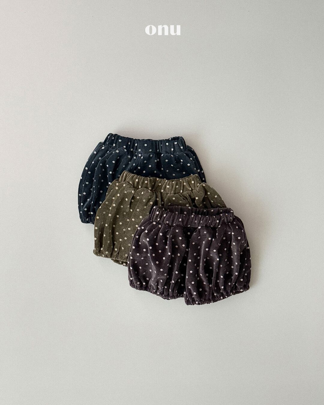 velvet dot bloomers【ONU】※12月中旬発送予定