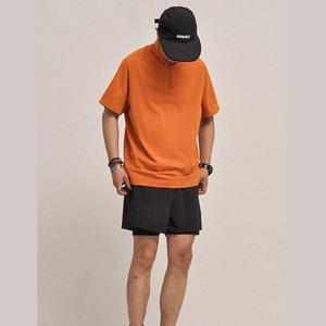 ライトウェイト・ジップ・アクティブTシャツ A2099