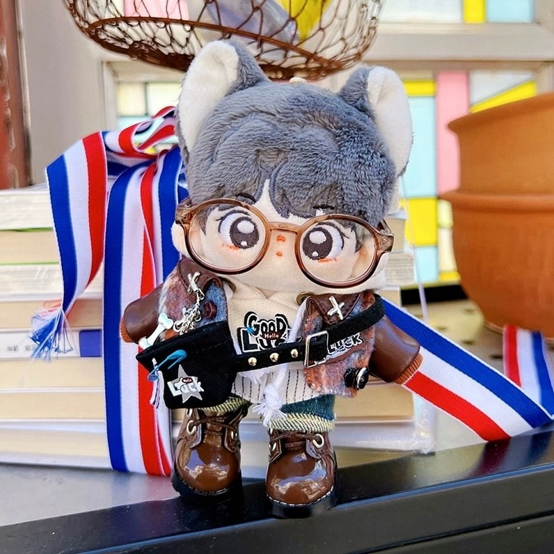 10cmぬい服】メイラードジャケットコーデ 10cm着せ替えぬいぐるみ用