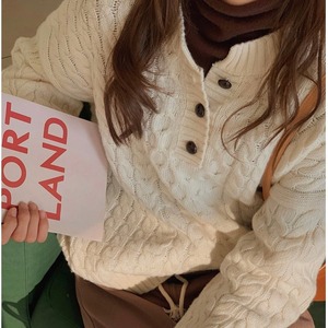 ウールカシミヤヘンリーネックプルオーバー　A1069