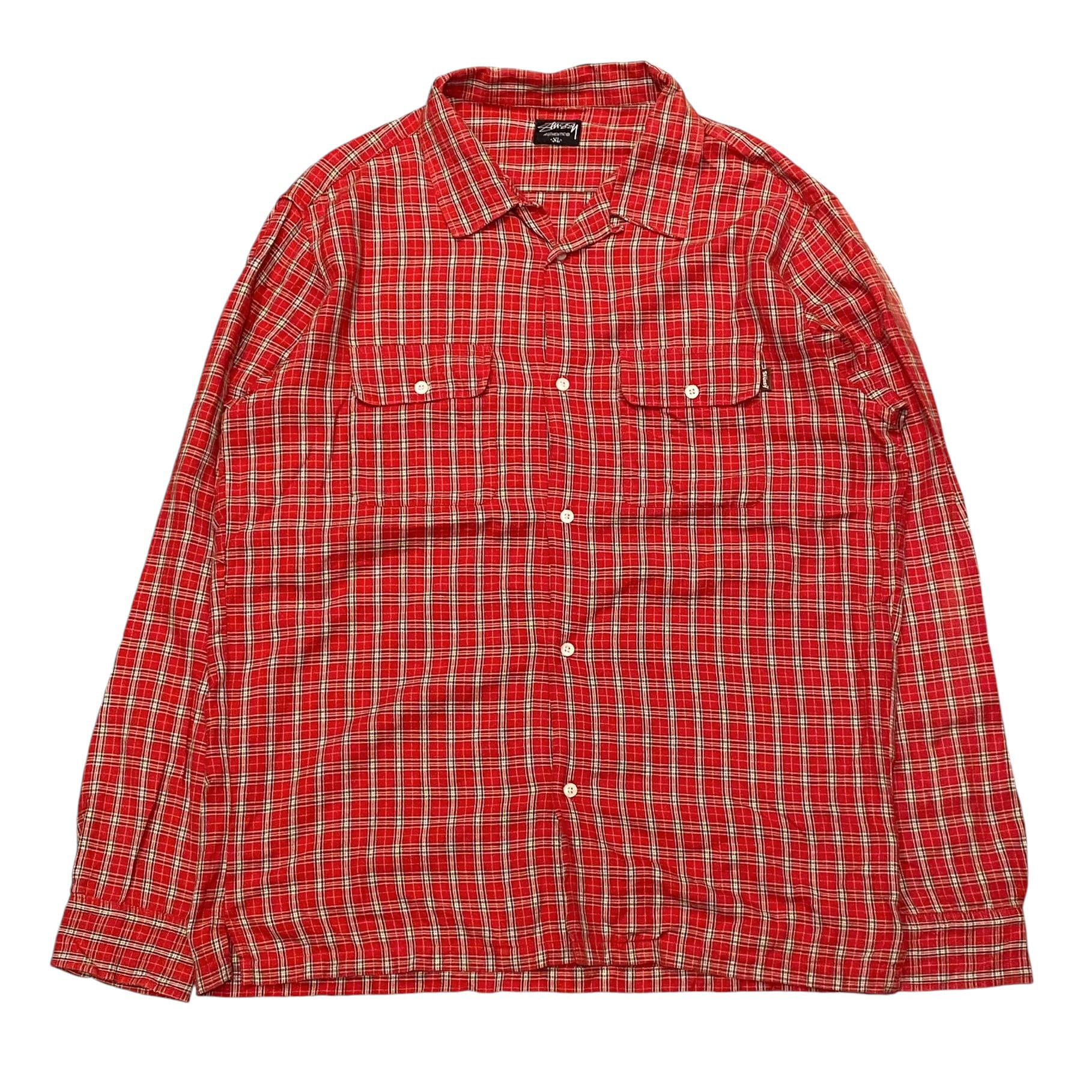00's Stussy Open Colar Shirt XL / オールドステューシー 00's Stussy Open Colar Shirt XL / オールドステューシー