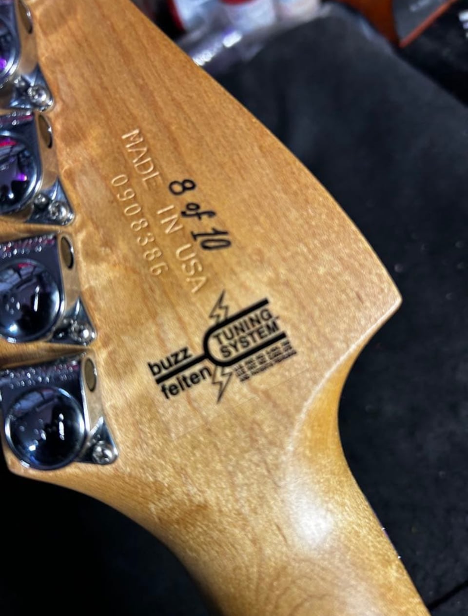 washburn USA N4 BSG1G. 白黒フランケンリフィニッシュ