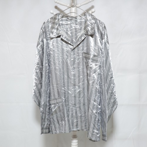 Striped Pajama Shirt Silver