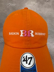 kids '47 CLEAN UP/クリーンナップ  サーティワン アイスクリーム コラボ キャップ 31  オレンジソルベ ビブラントオレンジ キッズサイズ オレンジ