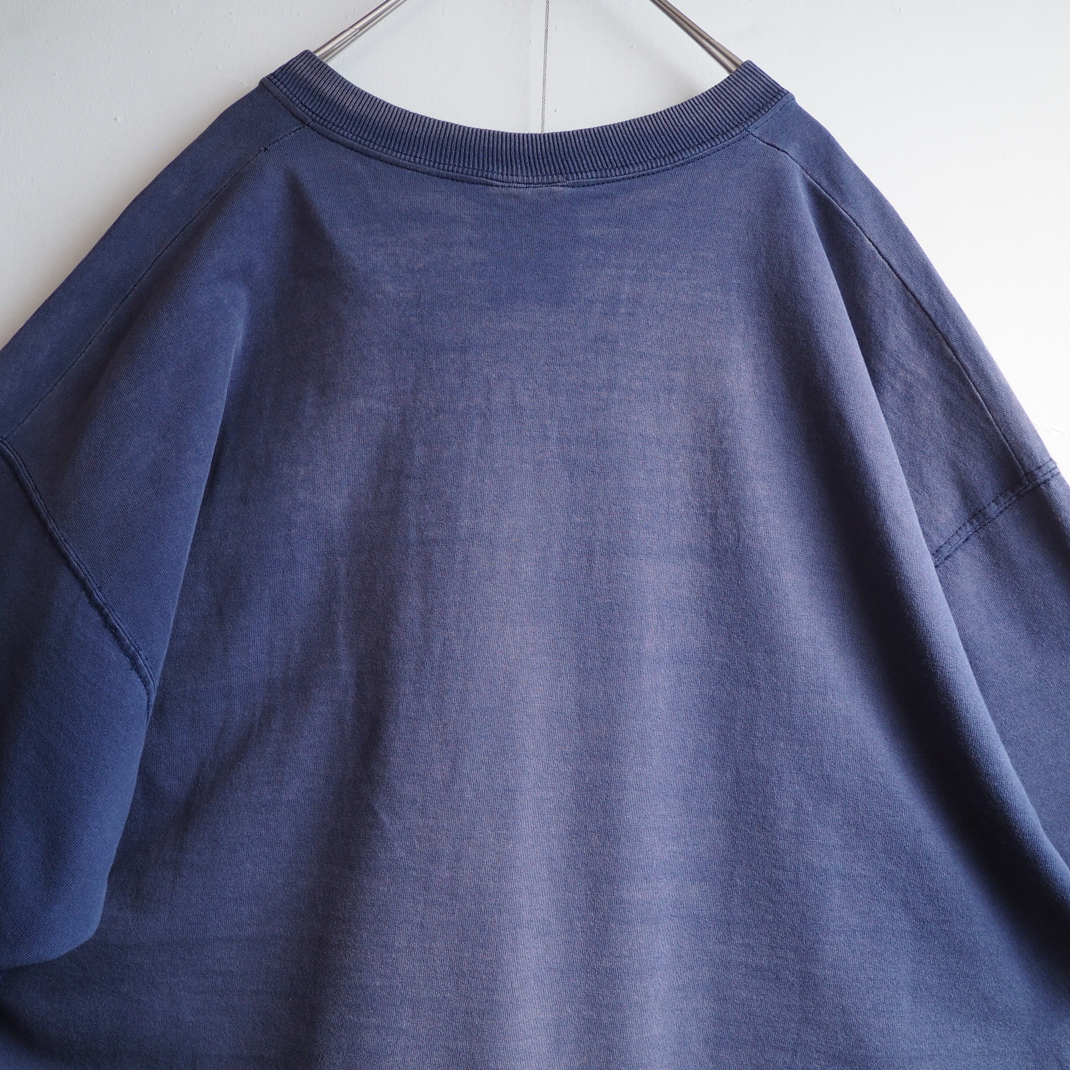 1990s ” Fruit of the room ” ” SQUAN ” Aging printed Faded Body vintage loose Tee (made in Usa)