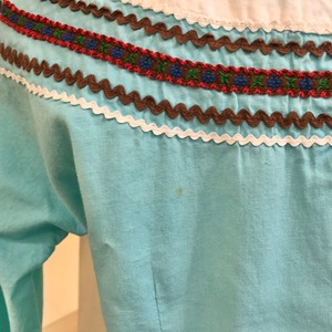 50's light blue south western tops