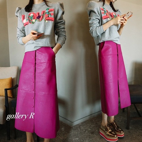 セットアップ　スカート　ニット　スーツ