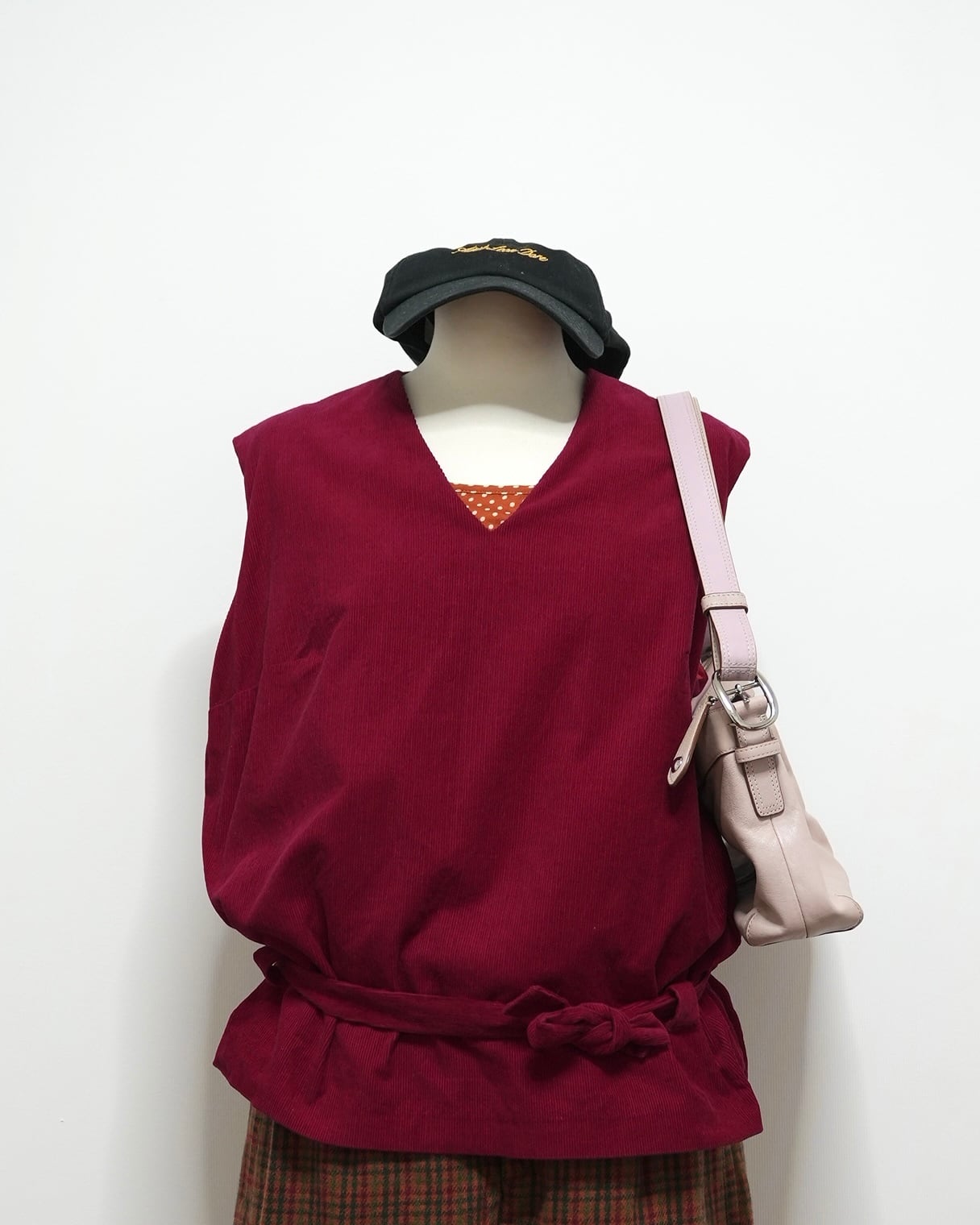 corduroy vest / euro vintage (70-80s)
