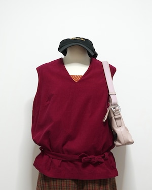 corduroy vest / euro vintage (70-80s)
