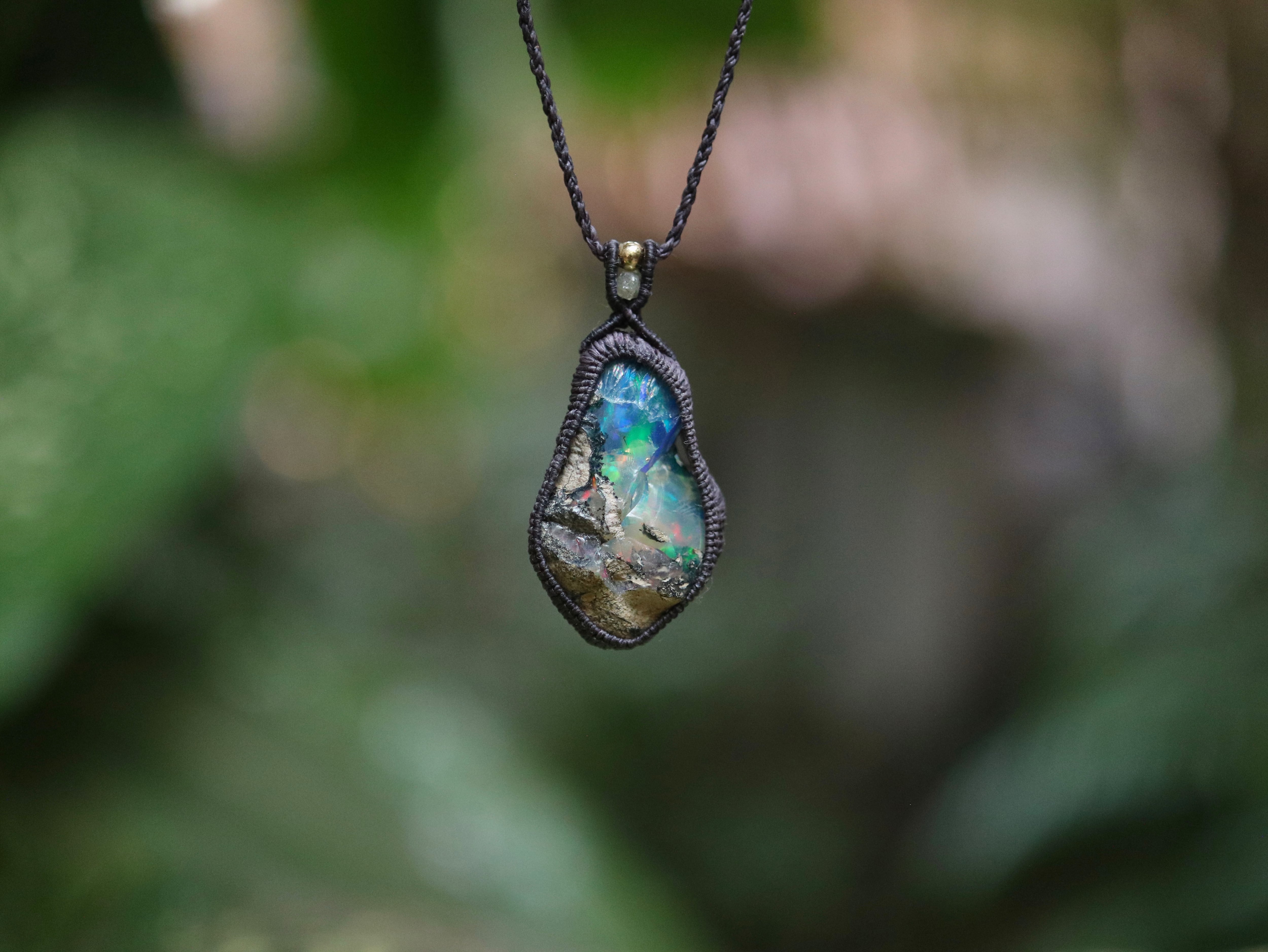 エチオピアンオパール原石 ペンダント 3