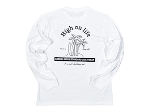 【High on life long sleeve】/ white